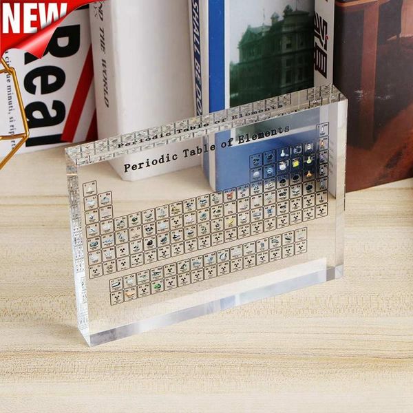

acrylic periodic table display board deskplate ornaments for kids teaching school day birthday gift novelty items