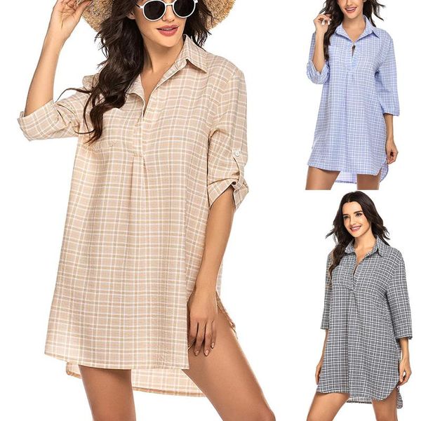 

women's swimsuit blouse dresses swimwear beach cover up shirt bikini cover-ups beachwear blause swim bathing suit dress, White;black