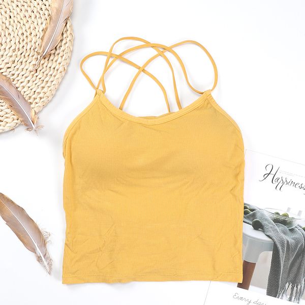 

Girl Lingerie Tube Top Crop Top Bra Long Backless CamisoleWith Chest Pad Sexy Short Women Tank Tops Fashion, Orange