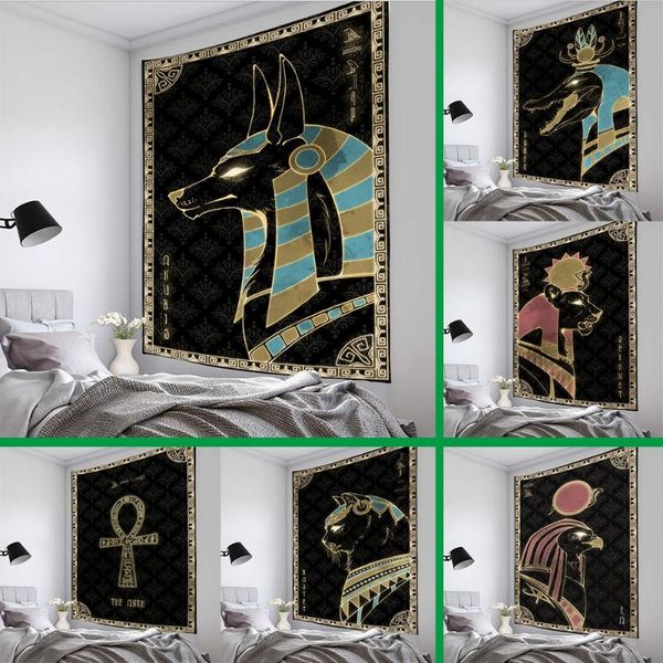 

tapestries 1 pcs egyptian mythology printed tapestry home decoration background wall ornaments hanging