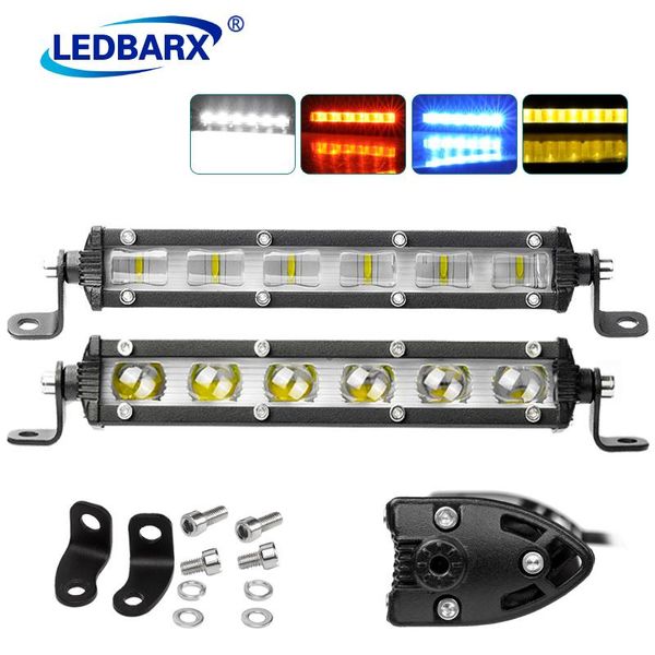 

working light ledbarx 7"18w slim mini offroad led bar motorfiets single row truck drive for 4x4 4wd atv suv auto