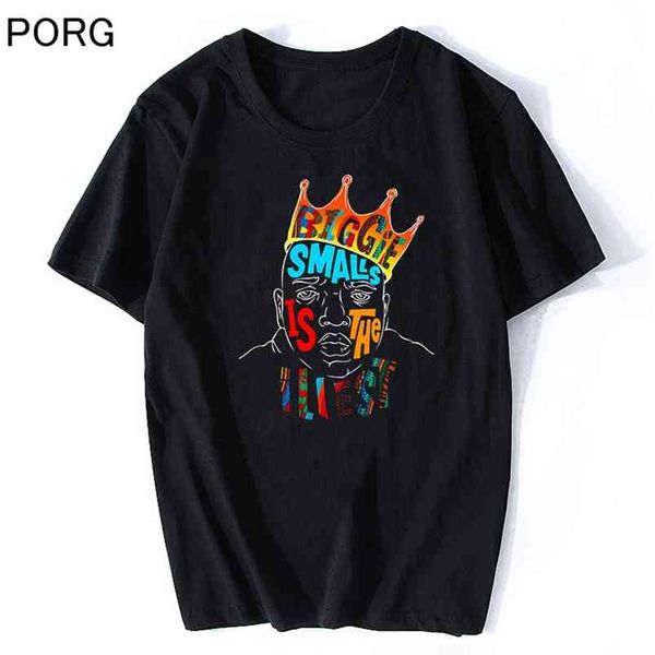 BIGGIE SMALLS Notorious Big T-shirt Männer Hohe Qualität Ästhetische Baumwolle Coole Vintage T-shirt Harajuku Street Hip Hop T-shirts 210706