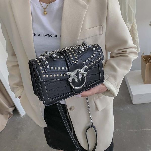 

evening bags 2021 solid color fashion one-shoulder ladies all-match messenger bag famous luxury designer purses and handbags