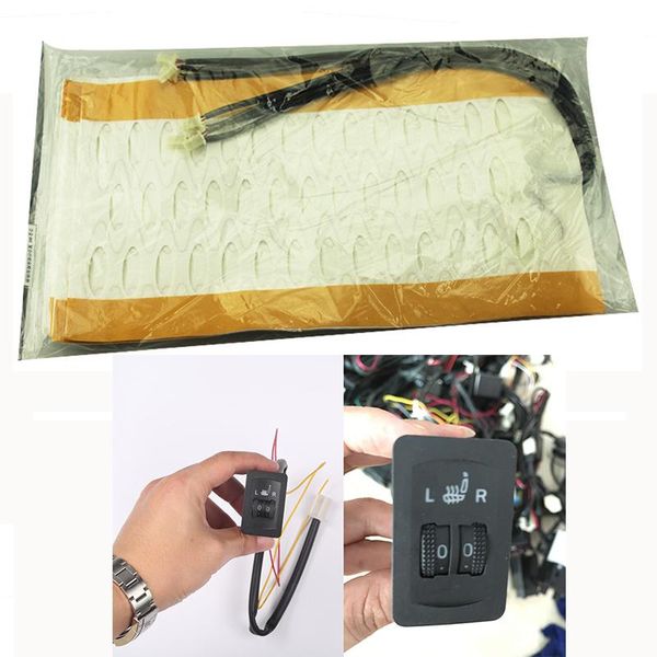

2pcs /1 seat 12v installed car heater alloy heated pads warmer for kl-dd five-speed double-wheel fans