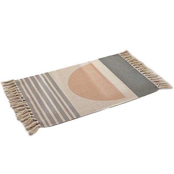 

carpets weave bohemian rugs and mandala for home living room soft tassel table runner door mat decor