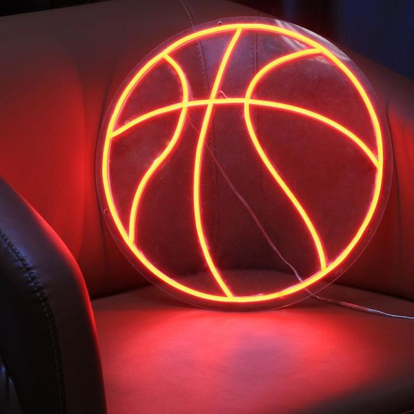 

other lighting bulbs & tubes custom waterproof flex neon sign basketball shape led light birthday gift for boyfriend and boys
