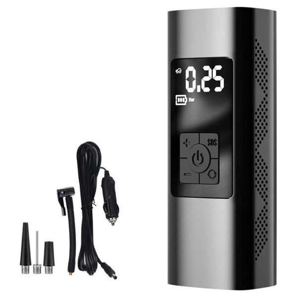 

bike pumps portable car air compressor inflator pump 150psi rechargeable tire digital tyre