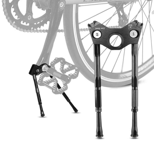 

bike heels & chainwheels adjustable crank stand pedal kickstand mountain road parking rack mtb support foot brace