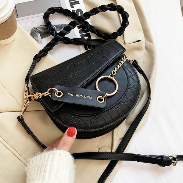 

crossbody bags for women ed shoulder bag vintage saddle bag stone pattern shoulder purse and handbag woman cross body pack mmm