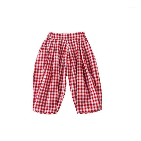 

boys girls pant kids trousers spring fall harem red black plaid pants baby casual all match bottoms for 1-5 years1, Blue