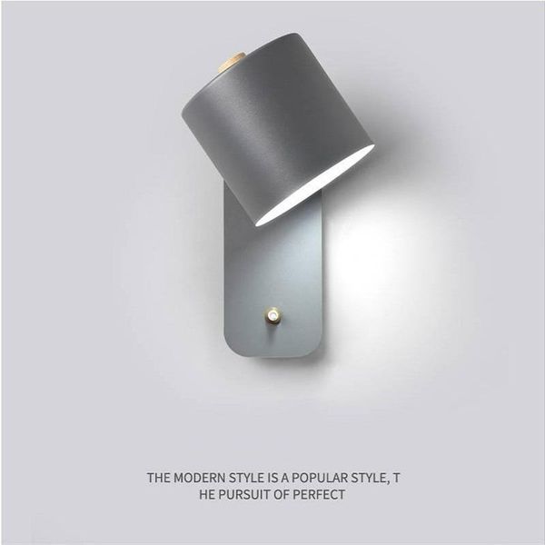 

nordic led wall lamp modern minimalist study restaurant kitchen bedroom bedside light art macaroon home decor e27 lamps