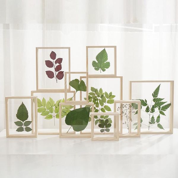 

frames wood for pictures creative plant specimens double sided plexiglass po frame diy wall art home decorative ornaments