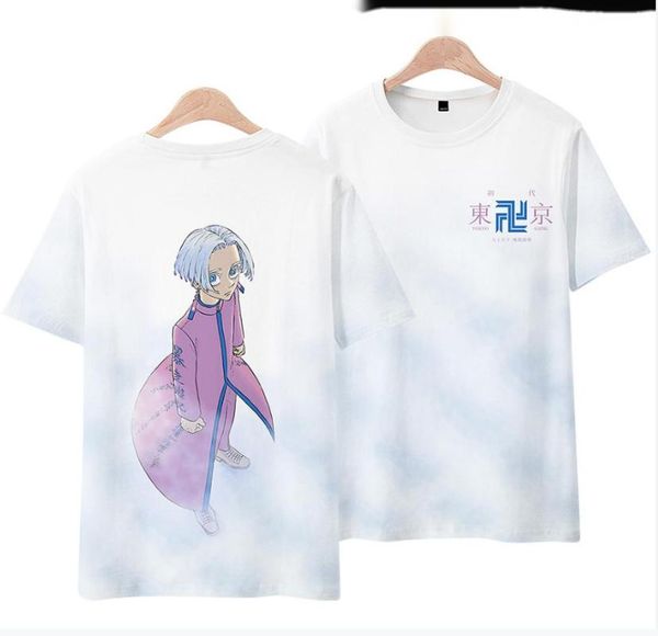 

men's t-shirts 2021 tokyo revengers hip t shirt 3d print casual summer kids short sleeve o-neck tees men women clothes, White;black