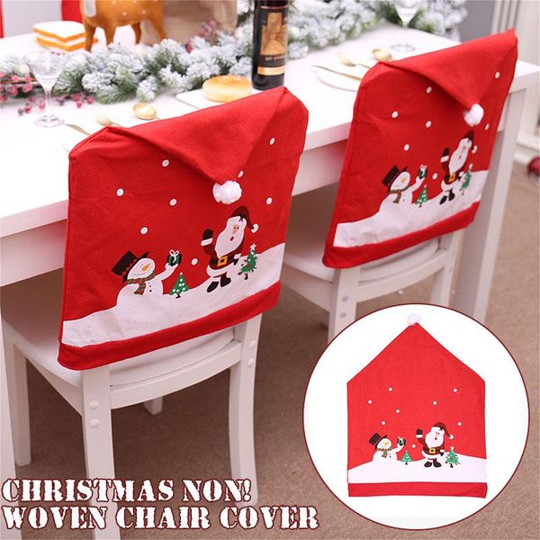 

chair covers christmas cute slipcovers festive party decoration for home ornaments