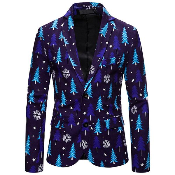 

men's jackets mens coats autumn and winter fashion casual christmas printing long sleeve suit outwear breathable coat, Black;brown