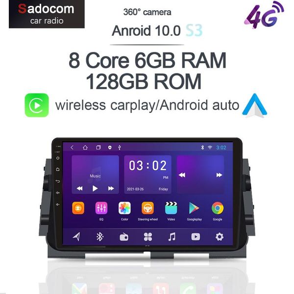 

player 360 panoramic camera 6g+128g android 10.0 car dvd gps wifi bluetooth rds autoradio for micra kicks 2021