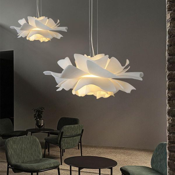 

pendant lamps post modern creative restaurant living room personality light designer net red ins girl bedroom flower lamp