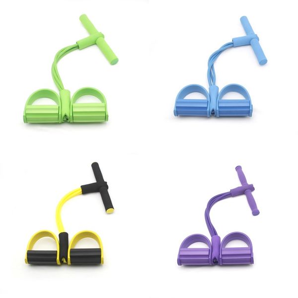 

fitness gum 4 tube resistance bands latex pedal exerciser sit up pull rope expander elastic bands yoga equipment pilates workout tool 447 x2