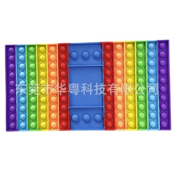 

new silicone rainbow rodent killing pioneer deskpuzzle decompression chessboard toy