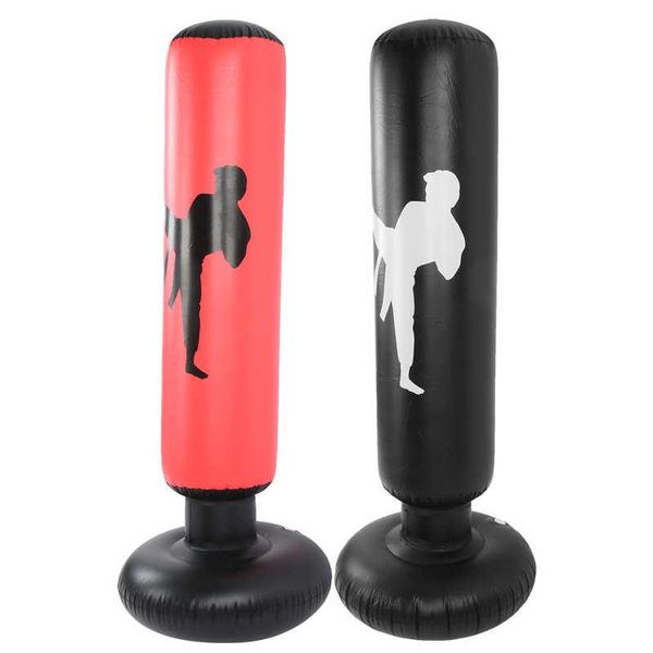 

sand bag 1.6m inflatable boxing pvc thicken vertical pillar tumbler fight column children fitness punching