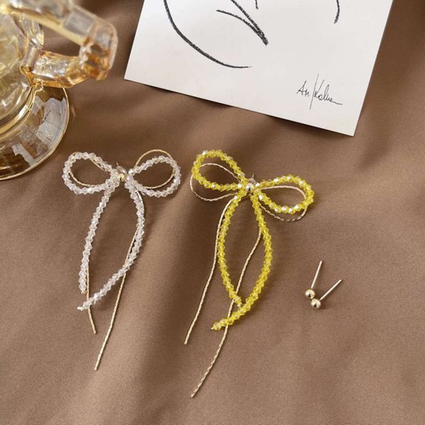 

summer earrings long tassel personalized, Silver