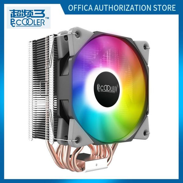 

fans & coolings pcclooer x7 cpu heat sink with 6 pure copper pipe super air volume metal bracket support high memory cooling for gamers