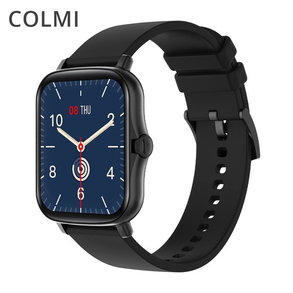

colmi p8 plus 1.69 inch 2021 smart watch men full touch fitness tracker ip67 waterproof women gts 2 smartwatch for xiaomi phoneg, Slivery;brown