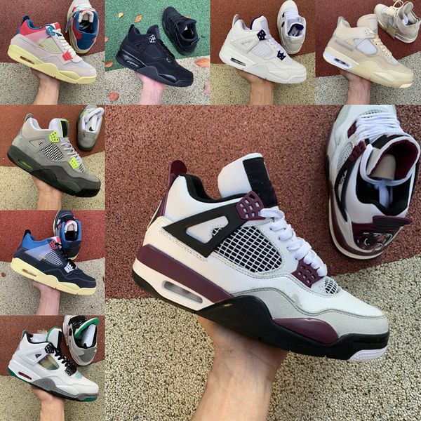 

sale jumpman 4 men women basketball shoes 4s union guava ice white sail university blue designer mens sneakers fire red black cat taupe haze