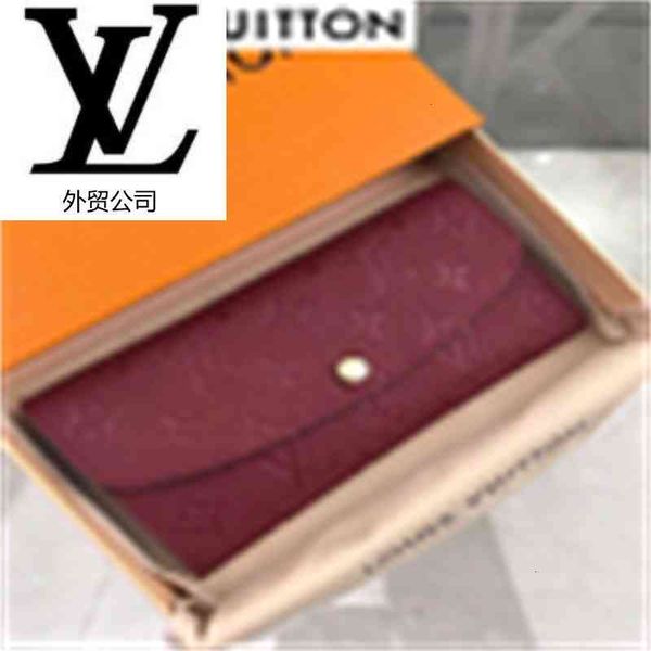 

brand designer luxury m62015 women real leather long wallet chain wallets compact purse holders clutches evening key card