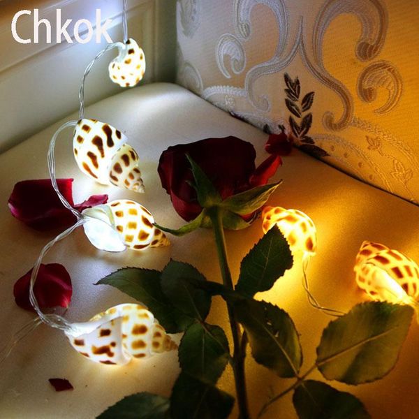

strings chkok 10 lights led conch garland string christmas fairy tale holiday party indoor decorative