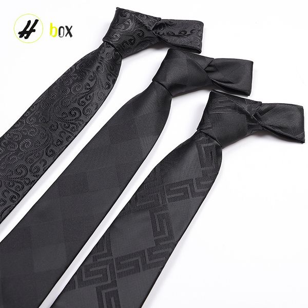 

men's formal business professional polyester silk black tie, Blue;purple
