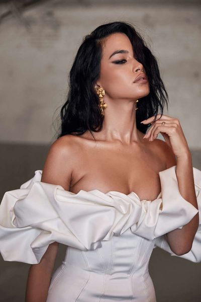 

popular solid color strapless dress, Black;gray