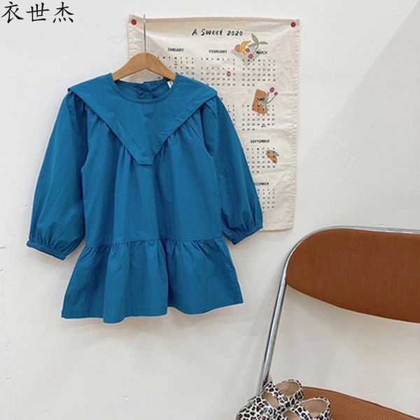 

dress girls spring children's skirt fashion casual long princess and autumn girl's dresses, Red;yellow