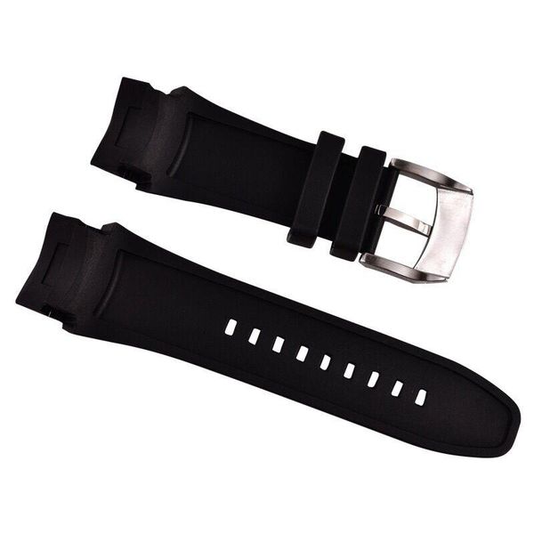 

watch bands reef tiger/rt soft rubber band waterproof strap 23mm width black for men rga3069, Black;brown