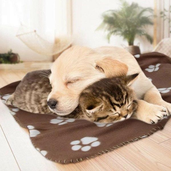 

kennels & pens pet blanket bed soft fleece cat cushion winter warm print cover for small medium large dogs mat gift