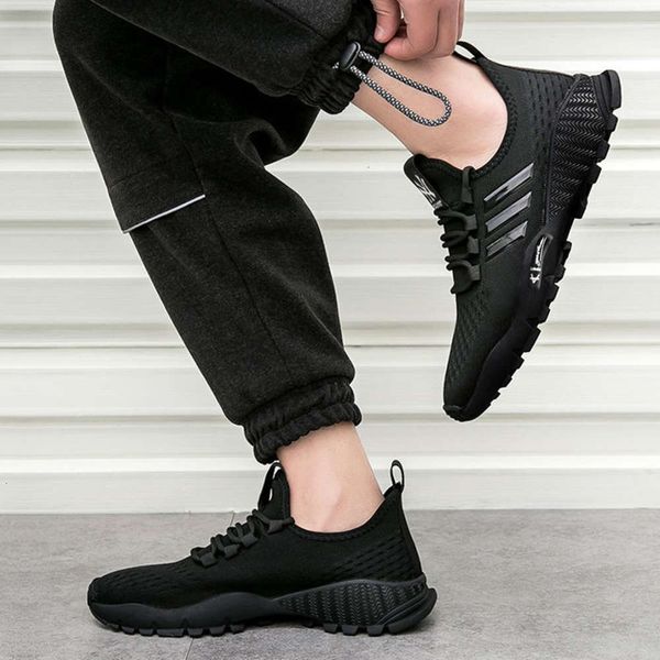 

light 2021 new casual shoes casual men's sports flying mesh summer 9okz u4we, Black