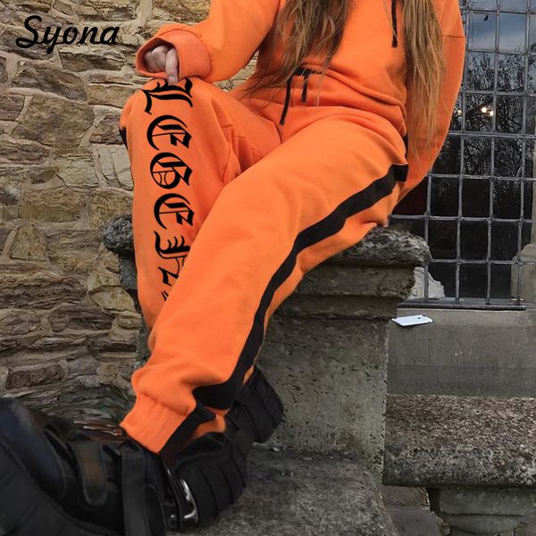 

jean high-waisted hip hop sweatpants, ladies'baggy pantacourt pants, orange, Blue