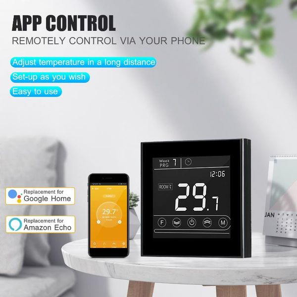 

smart home control wifi thermostat programmable water / electric heating gas boilerthermostat temperature controller backlight remote
