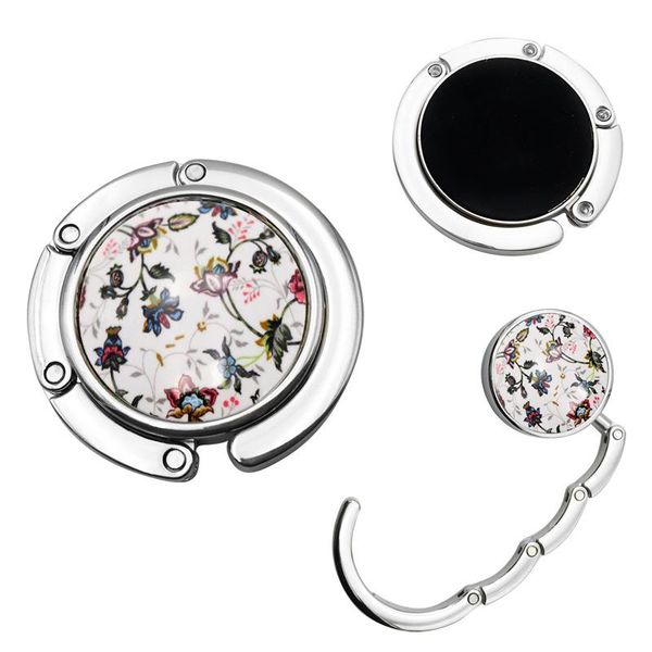 

hooks & rails dragonfly holder folding table mounted travel ceramic peacock portable round butterfly flower delicate handbag hook purse hang