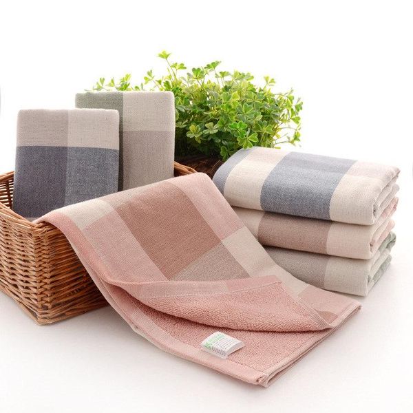 

towel 2pcs/lot 100% cotton gauze thick absorbent wash 34x76