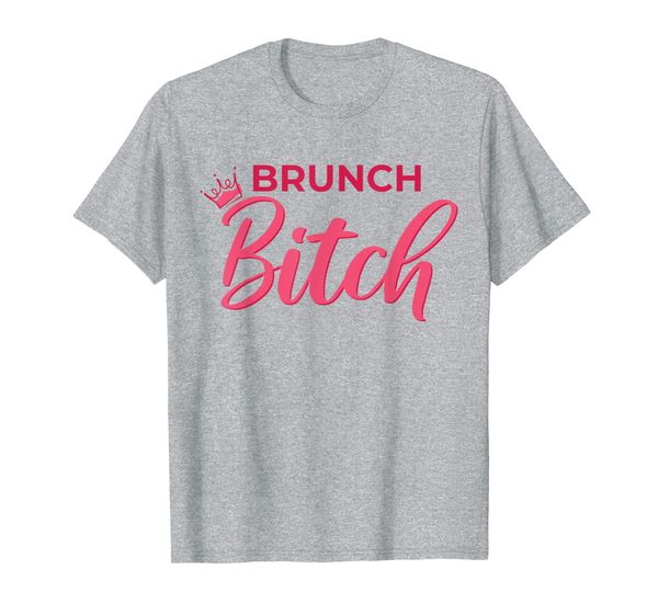 

brunch bitch design funny sunday brunch humor t-shirt, White;black
