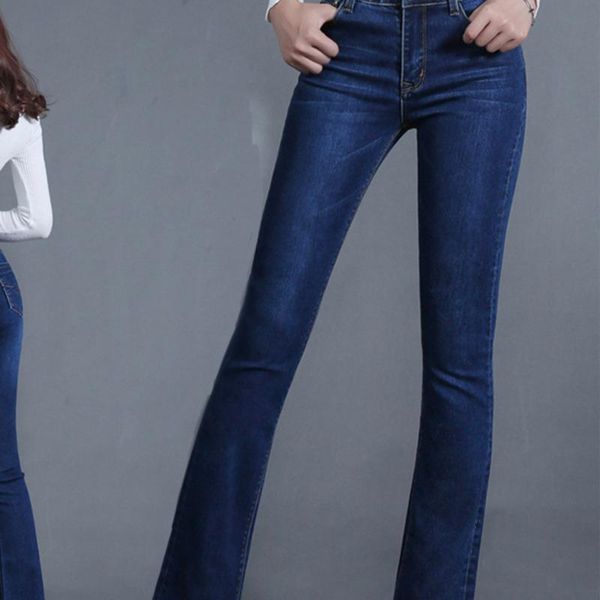 

women's jeans 2021 fashion casual slim, Blue