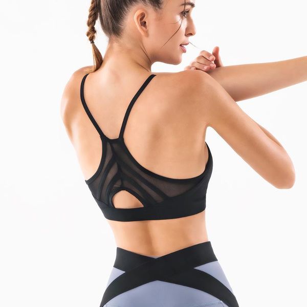 

gym clothing support sports bra women brassiere sport fitness seamless push up yoga padded active wear, White;black
