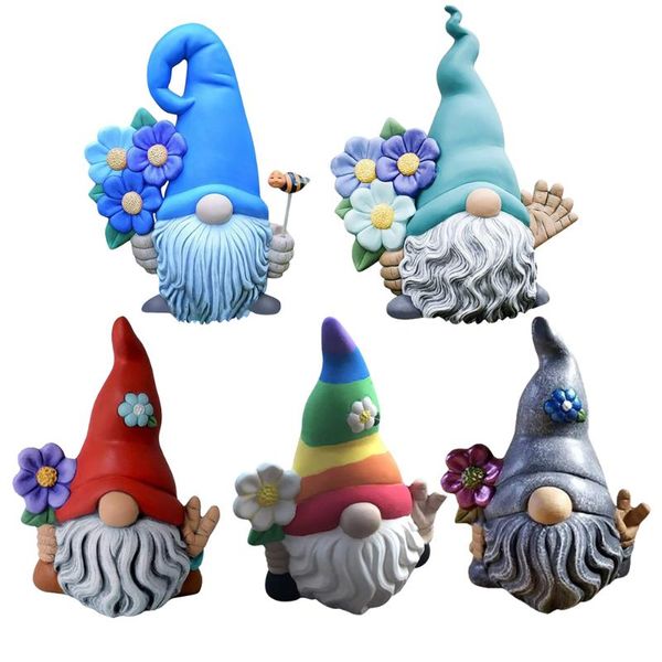 

decorative objects & figurines cartoon faceless doll magic garden gnomes statue terrace deck outdoor lawn porch landscape decoration dwarf s