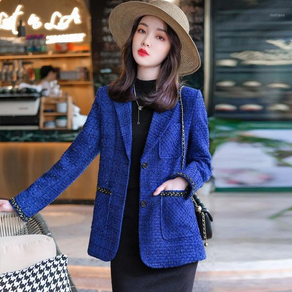 

women's wool & blends a tweed coat for autumn/winter 2021, Black