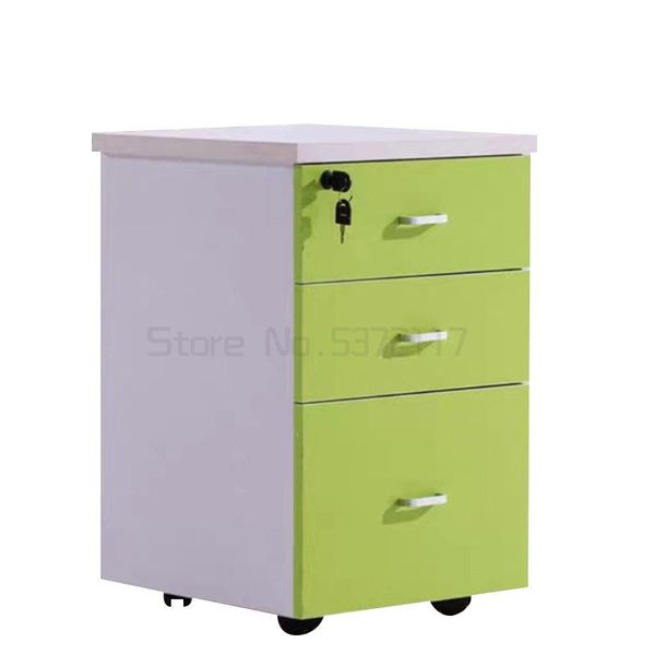 

storage drawers office wooden cabinet multi-layer file drop zone lock mobile