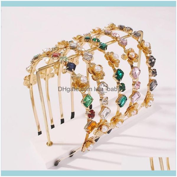 

hair jewelry jewelryhair clips & barrettes colorful gem hairbands gold flower headbands square round shaped crystal band for women girls par, Golden;silver