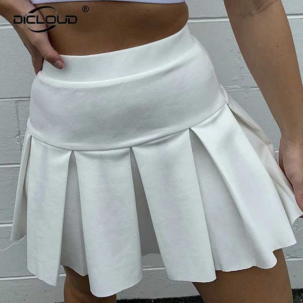 

skirts girls solid pleated women 2021 summer high waist mini skirt harajuku street style preppy school uniform tennis, Black