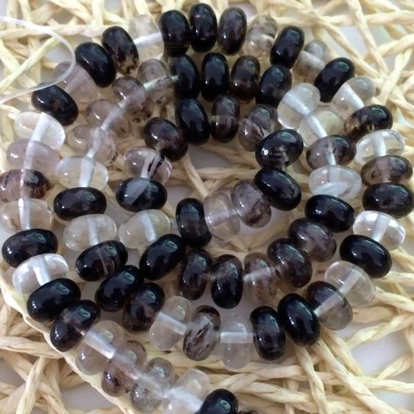 

other black watermelon quartz 5*8mm abacus rondelle shape classcial style diy jewelry loose beads 15inch b511