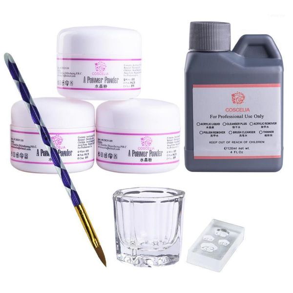 

acrylic nail kit manicure set tools for 75/120ml liquid all diy brush1